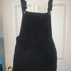 Black Corduroy Overalls